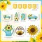 12PCS Sunflower Tiered Tray Decor Set – Spring Wooden Farmhouse Signs with Truck & Gnome Tabletop Decorations for Rustic Kitchen, Home & Summer Display